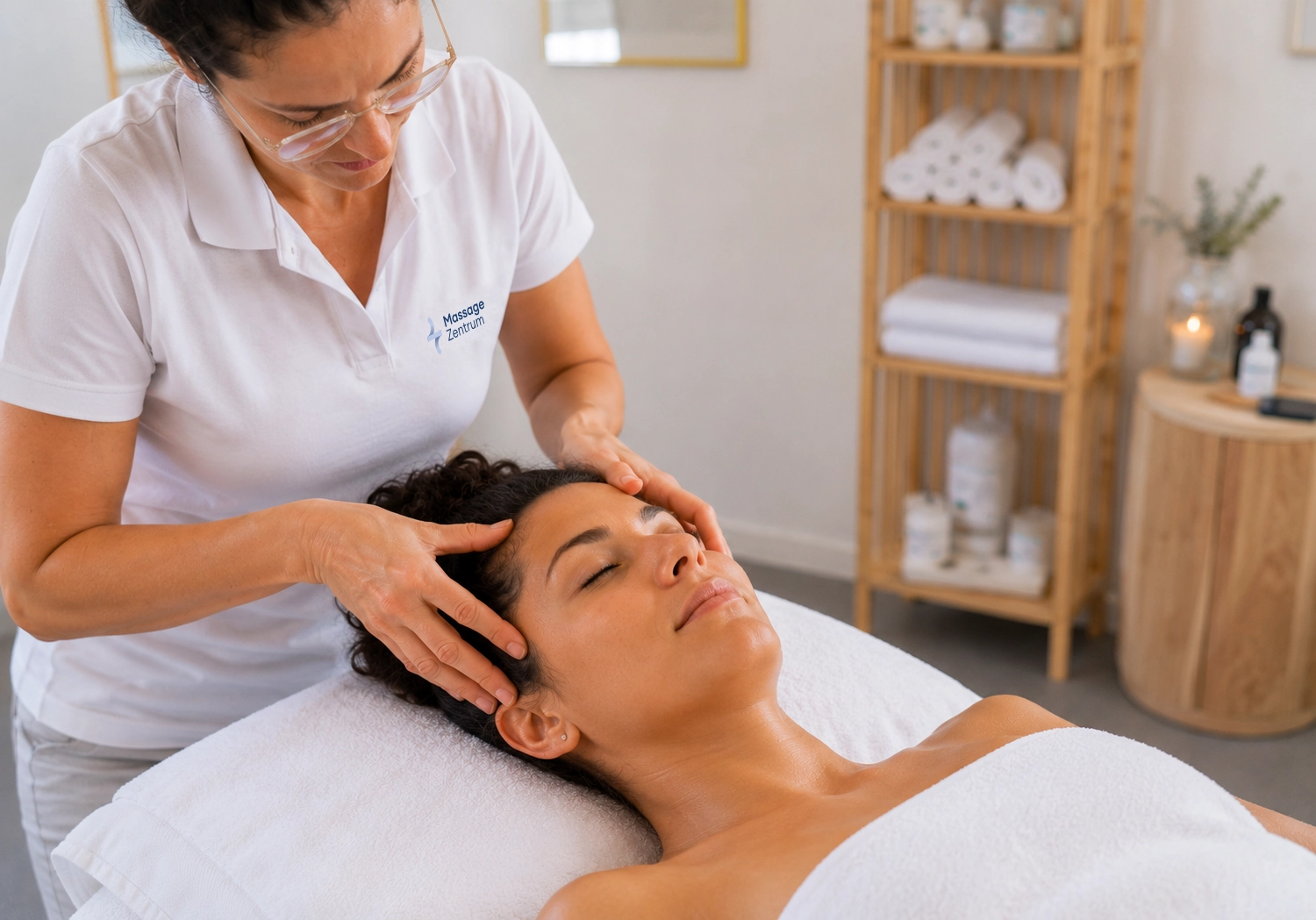 Nackenbehandlung bei Spannungskopfschmerz im Massage Zentrum Buchs SG
